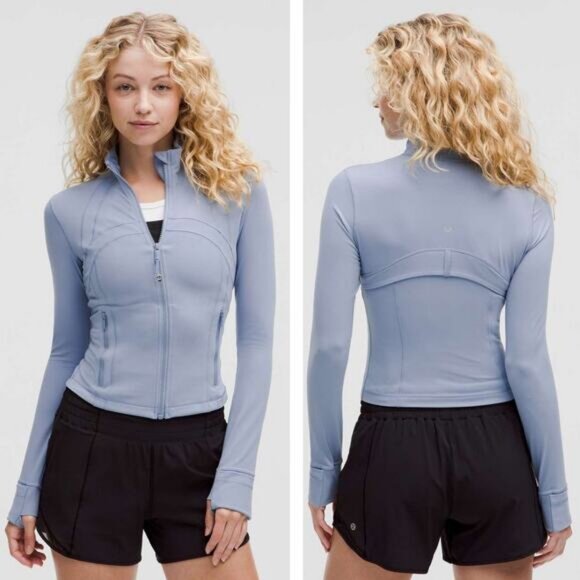 LULULEMON Define Cropped Jacket Size 0 Blue Willow - Picture 1 of 6